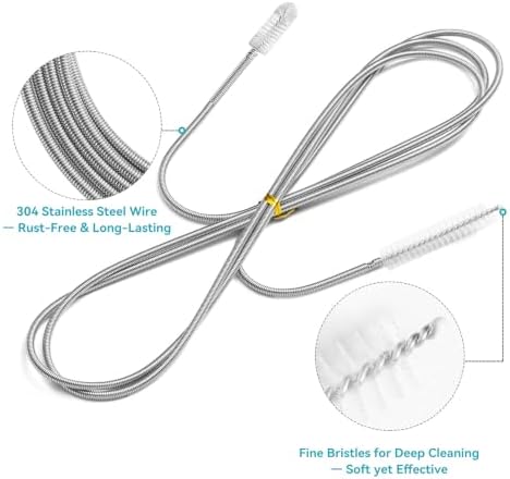 2-Pack 86 Inch Double-Ended Flexible Drain Brush - Image 3