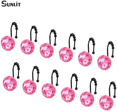 Sunlit Luxury Design Round Hot Pink Diamond Crystal Gem Bling - Image 3