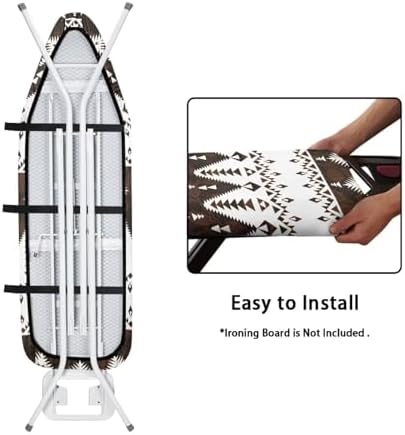 GLENLCWE South Native Folk Antique Print Ironing Board Cover Scorch Resistant - Image 4