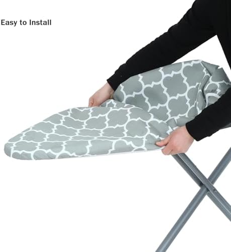 Ironing Board Cover and Pad Standard Size 15" x 54", 3 Pairs of Hook and Loop - Image 5