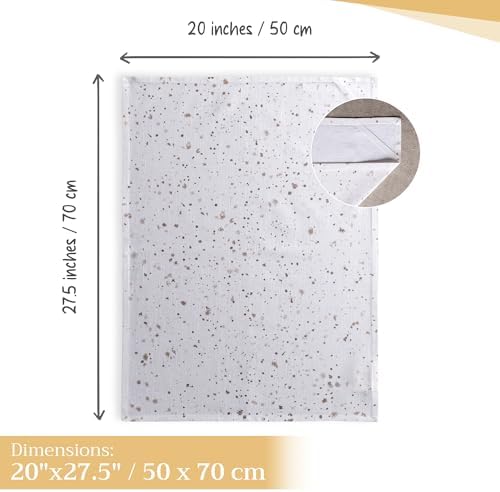 Maison d' Hermine Kitchen Towels Set of 3 Reusable 100% Cotton 27.50" x 20" - Image 4