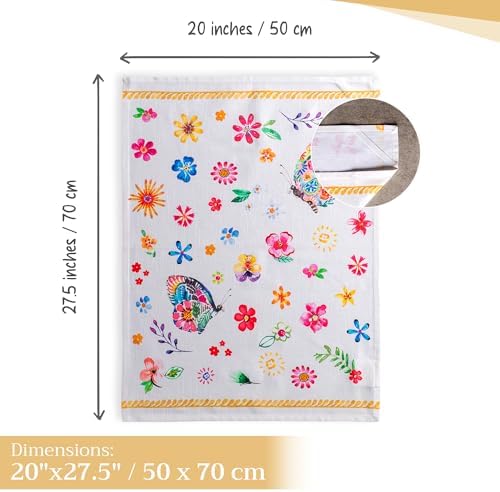 Maison d' Hermine Kitchen Towels Set of 3 Reusable 100% Cotton 27.50" x 20" - Image 4