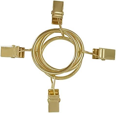 120 Pack Curtain Rings with Clips, Drapery Clips with Rings, Drapes Rings 1.26 - Image 8