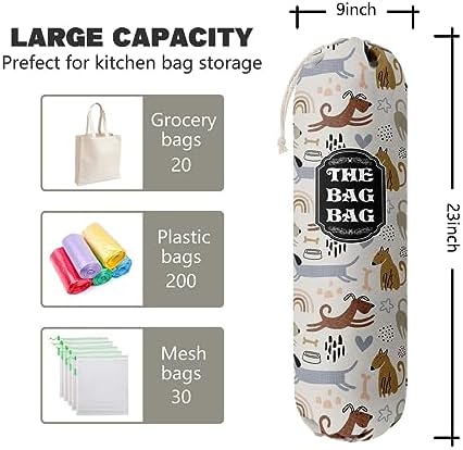 The Bag Bag Grocery Bags Holder Organizer, Wall Mount Plastic Storage Container - Image 2