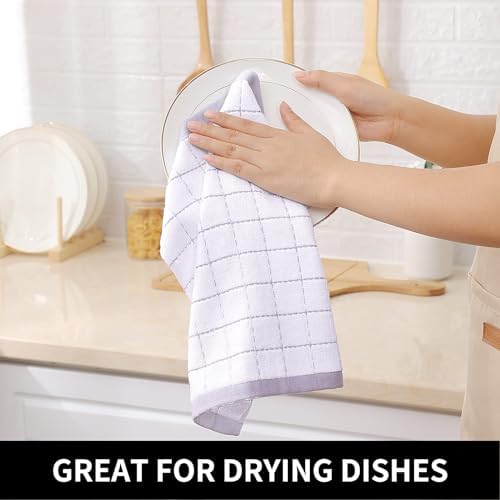 Homaxy 100% Cotton Terry Kitchen Dish Cloths, 12 Pack - Image 4
