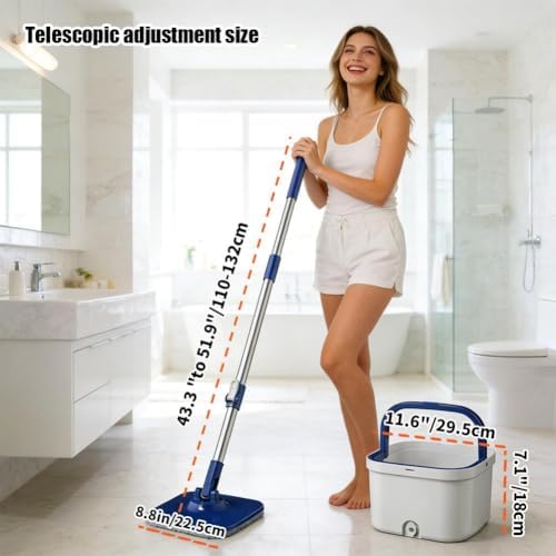 Microfiber Spin Mop Bucket Cleaning System - Image 4