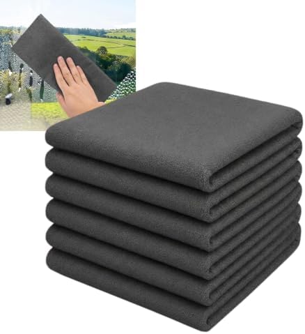 6 Pcs Genie Magic Cleaning Cloths, 12*16IN Large Thicked Microfiber Towels by Unknown