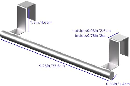 Over Cabinet Towel Bar, Cabinet Door Towel Holder, Over The Door Towel Rack - Image 3