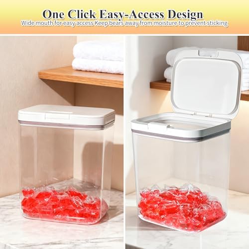 Gute Laundry Pod Holder with Lid, 186oz Sealed Pop-Up Dispenser - Image 4