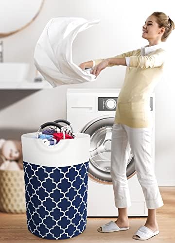 Large Laundry Basket 75L Tall Collapsible Hamper - Image 6