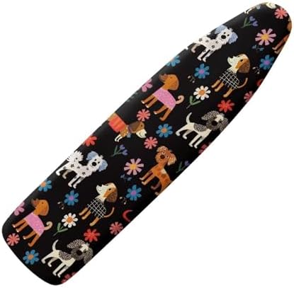 Cartoon Dog Ironing Board Cover 15x54 Inch Applicable Standard Size Cute Puppy by Daulesho