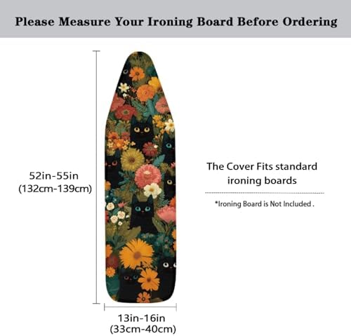 Black Cat Print Ironing Protector - Image 5