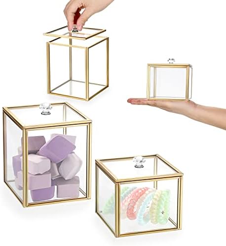 Hipiwe 2 Pack Glass Qtip Holder Dispenser - Image 7