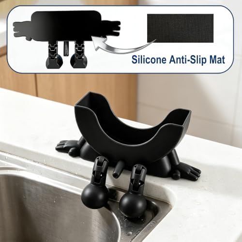 2Pcs Cute Hanging Sponge Holder, Drainable Kitchen Sink Organizer - Image 5