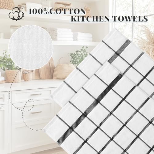 Homaxy Terry Stripe Kitchen Towels 18"x28", 6 Pack - Image 3
