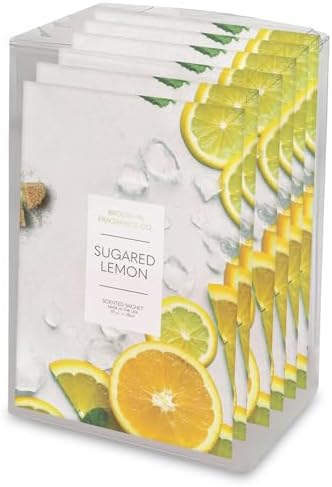 Brooklyn Fragrance Co. Fruits Sachet Bags – Sugared Lemon Scented Pouches – by ExpressiveScent