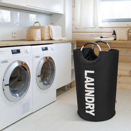 DOKEHOM 90L Large Laundry Basket Bag, Collapsible Tall Hamper - Image 7
