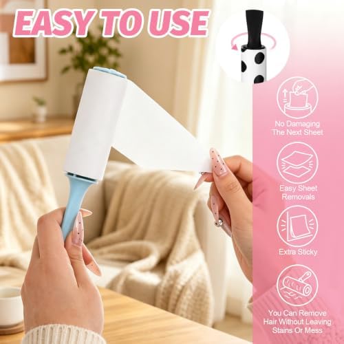 12 Pcs Mini Lint Roller Bulk for Pet Hair and Clothes, 5.9" Small Lint Removers - Image 3