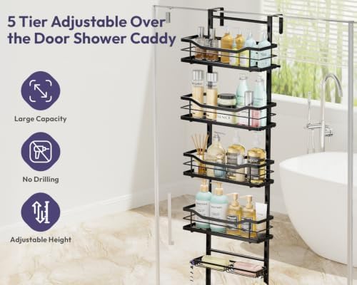 SWTYMIKI Over the Door Shower Caddy - Image 2