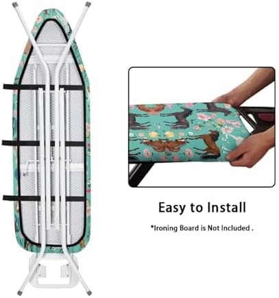 Flashideas Green Shredded Horse Ironing Board Cover and Pad Standard Size - Image 5