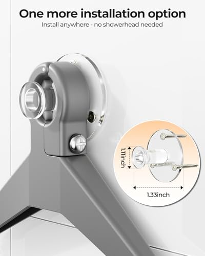 ODesign 4 Tier Adjustable Hanging Shower Caddy Over Showerhead Grey - Image 4