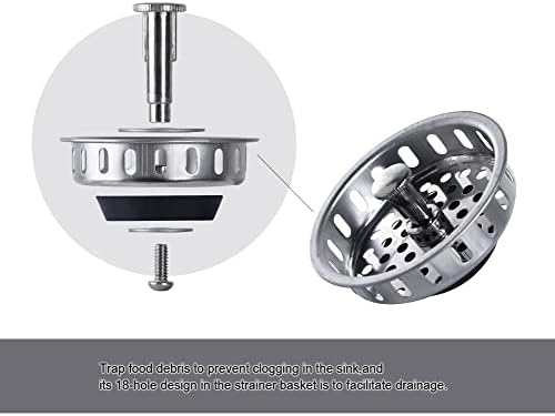 Stainless Steel Kitchen Sink Basket Strainer Replacement - Image 3