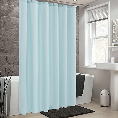 ALYVIA SPRING 72x78 Long Waterproof Fabric Shower Curtain or Liner Blue - Image 6