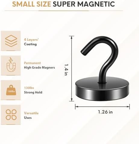 Neosmuk Magnetic Hooks Steel Tube Design - Image 6
