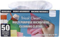 Tricol Clean 50PK Profesional Resuable Lint Free Microfiber Edgeless Cleaning by TricolClean