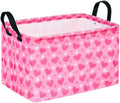 MAIZMZ Girls Storage Basket Heart Print Storage Cube by MAIZMZ