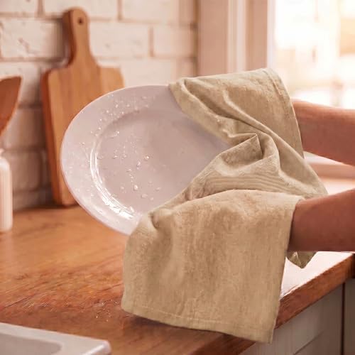 Urban Villa Kitchen Towels Cotton Dish Towels 20”x30” Ivory - Image 7