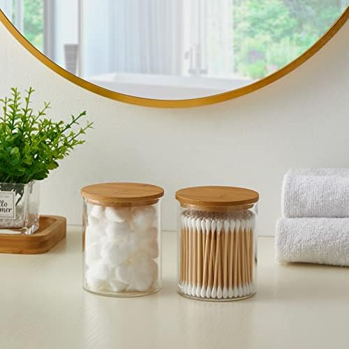 INIUNIK Glass Qtip Holder Dispenser - Image 2