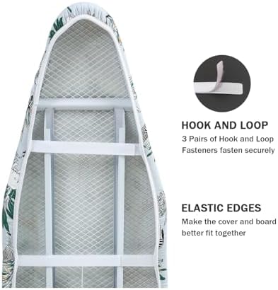 Ironing Board Cover and Pad Standard Size 15 x 54, 3 Pairs of Hook and Loop - Image 4