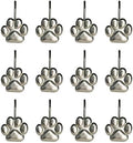 Sunlit Fashion Design Cute Paw Print Polished Shower Curtain Hooks by Sunlit