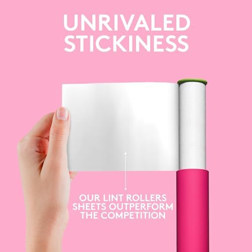 Flint Classic Pink Retractable Mini Lint Roller - Image 3
