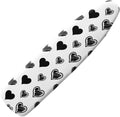 Black Heart Steam Ironing Board Replacement Cover Hand Drawn Cartoon Heart by Daulesho
