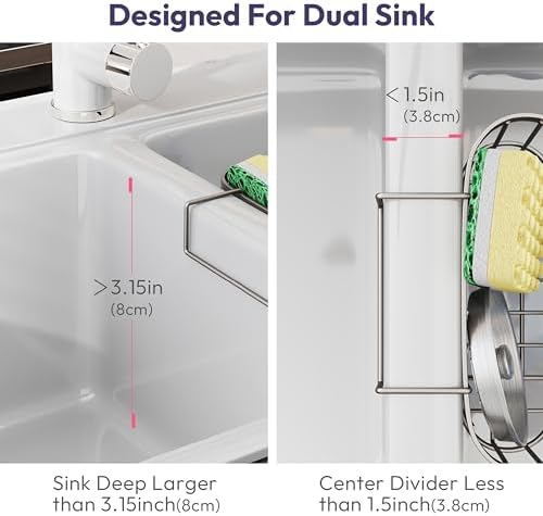 SWTYMIKI Sponge Holder for Kitchen Sink - Image 2