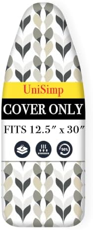 UniSimp Small Ironing Board Cover and Pad 12.5"x30" Small Iron Board Cover by UniSimp