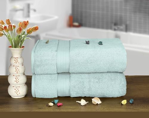 GLAMBURG 700 GSM Premium Oversized Extra Large Cotton Bath Sheet 35x70-100% - Image 3