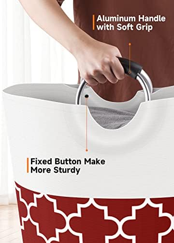 Fabspace Large Laundry Basket Laundry Hamper Bag Washing Bin Clothes Bag - Image 4