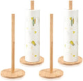SHENLIU 4Pcs Wood Paper Towel Holder Stand, Kitchen Paper Hanger Rack by Unknown