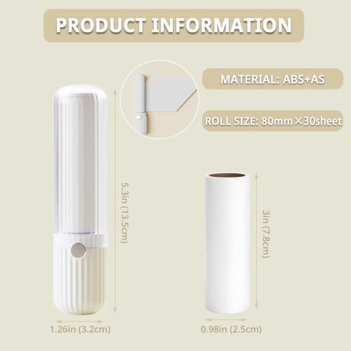 Compact Lint Remover with 150 Sheets, 1 Roller & 4 Refills - Image 2