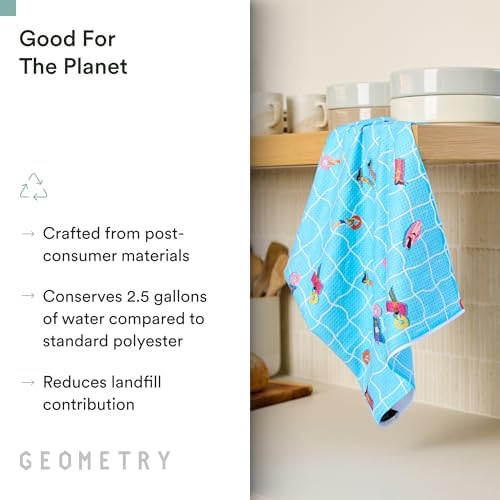 GEOMETRY Tea Towels – Spring & Summer Collection – Quick-Dry, Ultra-Absorbent - Image 3