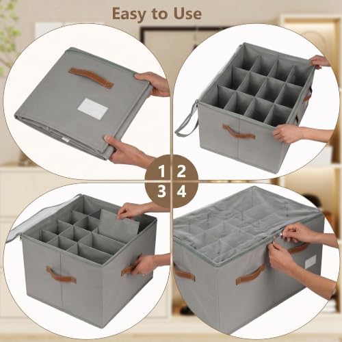 Shoe Organizer for Closet, 2 Pack Shoe Storage Bins Foldable Shoe Storage Box - Image 4