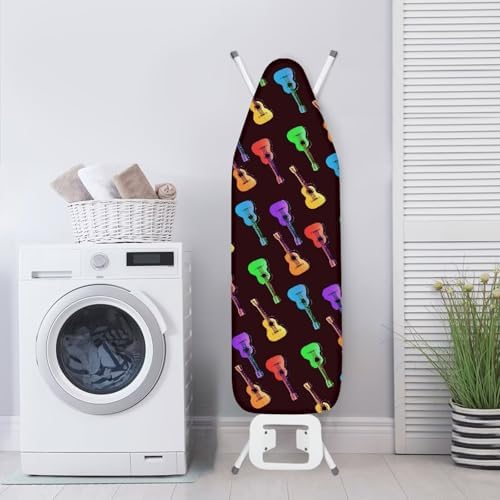 Guitar Ironing Board Cover, Colorful Guitars Standard Size 15"x54" Elastic Edge - Image 3