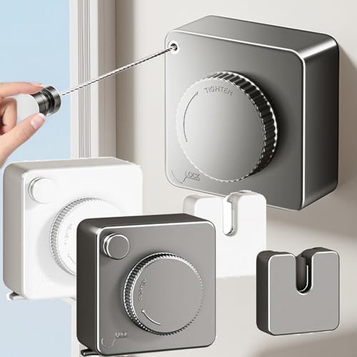15ft Retractable Clothesline Indoor & Outdoor by DESLON