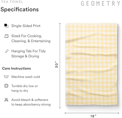 GEOMETRY Tea Towels – Spring & Summer Collection – Quick-Dry, Ultra-Absorbent - Image 6