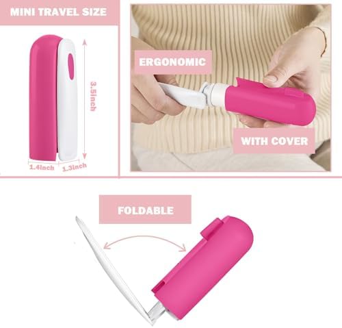 Mini Lint Roller Travel Size, Reusable Portable Lint Roller - Image 2