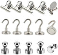 15-Pack Refrigerator Magnetic Set – Brushed Nickel Rust-Proof Fridge Magnets by Rakizbe