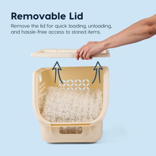 IRIS USA Laundry Basket Hamper, 40L - Image 6